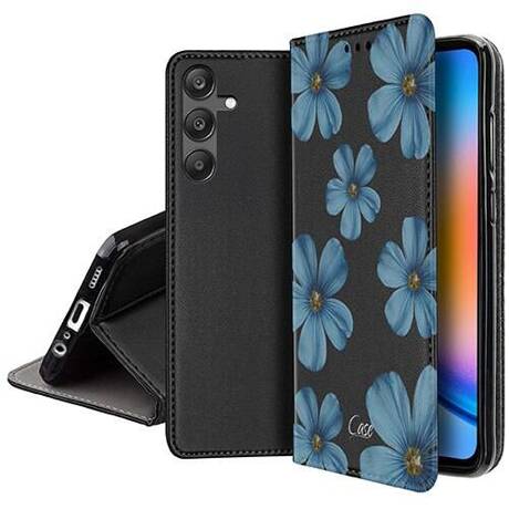 Etui SKÓRZANE do Samsung Galaxy M15 5G wzory PORTFEL + SZKŁO