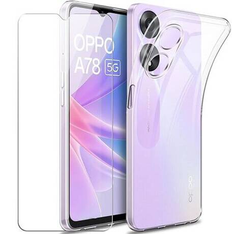 Etui SLIM CASE do Oppo A78 5G / A58 5G + SZKŁO HARTOWANE