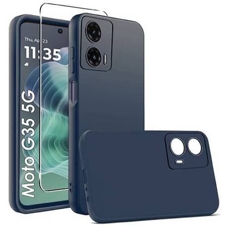 Etui SOFT MATT CASE do Motorola Moto G35 5G + SZKŁO HARTOWANE