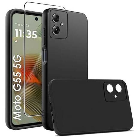 Etui SOFT MATT CASE do Motorola Moto G55 5G + SZKŁO HARTOWANE