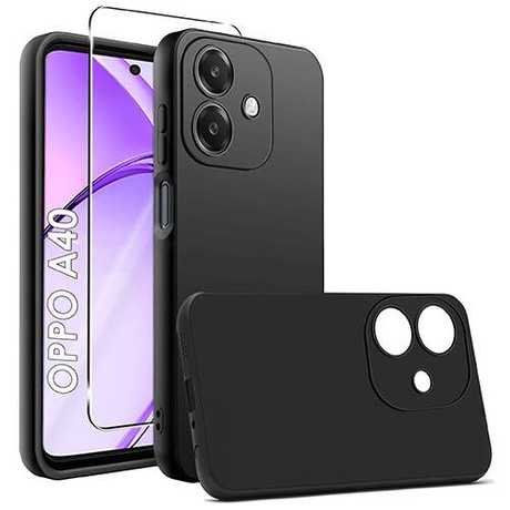 Etui SOFT MATT CASE do Oppo A40 / A40m + SZKŁO HARTOWANE