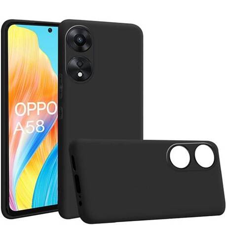 Etui SOFT MATT CASE do Oppo A58 4G + SZKŁO HARTOWANE