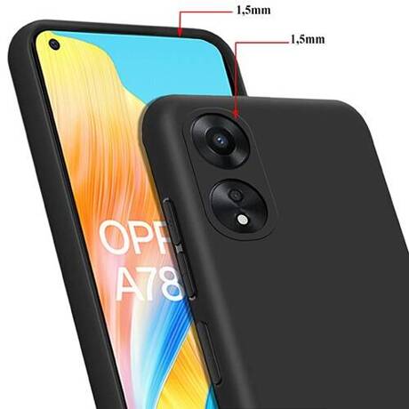 Etui SOFT MATT CASE do Oppo A78 4G + SZKŁO HARTOWANE