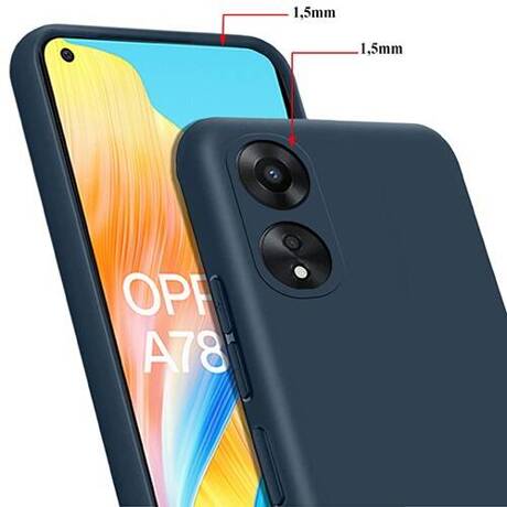 Etui SOFT MATT CASE do Oppo A78 4G + SZKŁO HARTOWANE