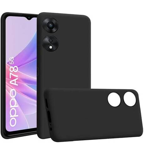 Etui SOFT MATT CASE do Oppo A78 5G / A58 5G + SZKŁO HARTOWANE