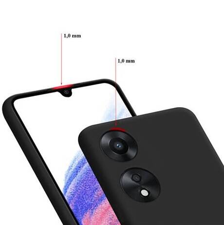 Etui SOFT MATT CASE do Oppo A78 5G / A58 5G + SZKŁO HARTOWANE