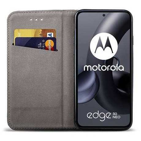 Etui do Motorola Edge 30 Neo SMART MAGNET CASE + SZKŁO HARTOWANE