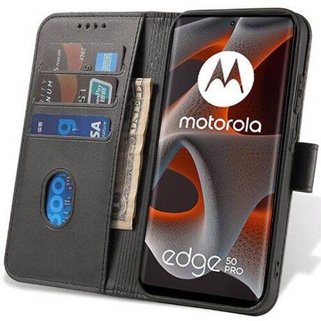 Etui do Motorola Edge 50 Pro SKÓRZANE SKIN Portfel Case