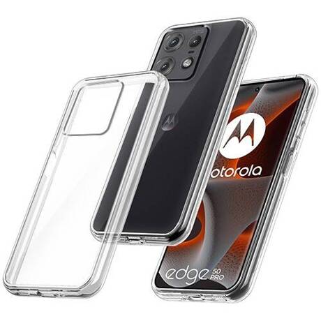 Etui do Motorola Edge 50 Pro WZMACNIANE 360° CLEAR CASE