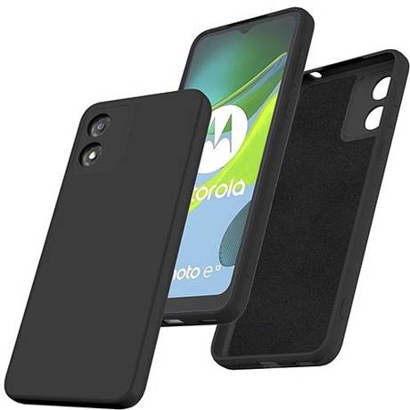 Etui do Motorola Moto E13 SILICONE CASE + SZKŁO