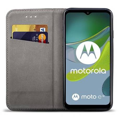 Etui do Motorola Moto E13 SMART MAGNET CASE + SZKŁO HARTOWANE