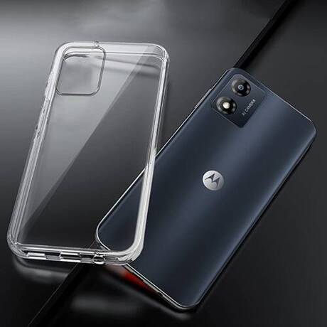 Etui do Motorola Moto E13 WZMACNIANE 360° CLEAR CASE + SZKŁO HARTOWANE