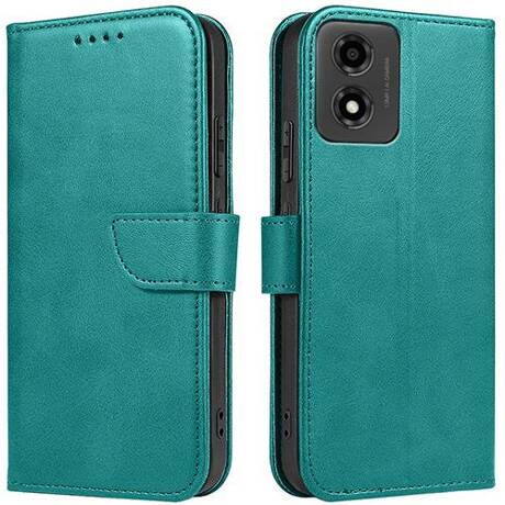 Etui do Motorola Moto E14 SKÓRZANE SKIN + SZKŁO HARTOWANE