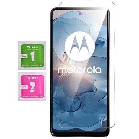 Etui do Motorola Moto E14 WZMACNIANE 360° CLEAR CASE + SZKŁO HARTOWANE