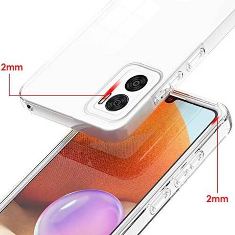 Etui do Motorola Moto E22 / E22i WZMACNIANE 360° CLEAR CASE + SZKŁO HARTOWANE