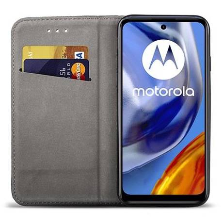 Etui do Motorola Moto E32 / E32s SMART MAGNET CASE + SZKŁO HARTOWANE