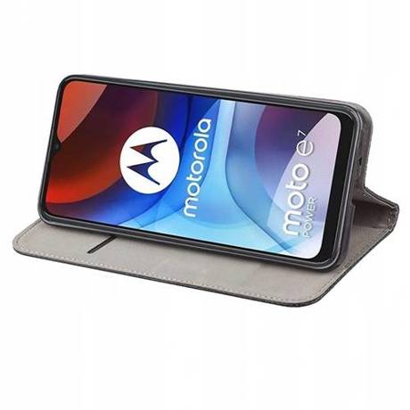 Etui do Motorola Moto E7 Power SMART MAGNET CASE + SZKŁO HARTOWANE