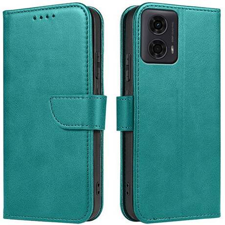 Etui do Motorola Moto G04 / G24 / G24 Power SKÓRZANE SKIN + SZKŁO HARTOWANE