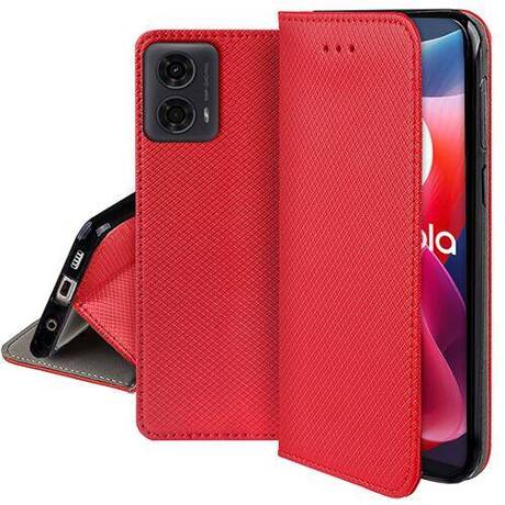 Etui do Motorola Moto G04 / G24 / G24 Power SMART MAGNET CASE + SZKŁO HARTOWANE