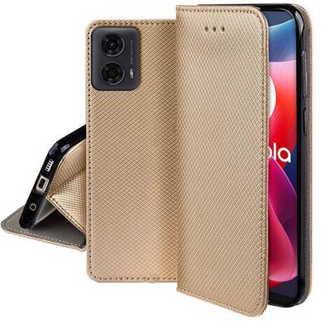 Etui do Motorola Moto G04 / G24 / G24 Power SMART MAGNET CASE + SZKŁO HARTOWANE