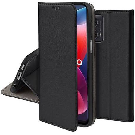 Etui do Motorola Moto G04 / G24 / G24 Power skórzane magnetyczne z klapką + SZKŁO HARTOWANE