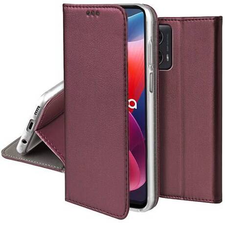 Etui do Motorola Moto G04 / G24 / G24 Power skórzane magnetyczne z klapką + SZKŁO HARTOWANE