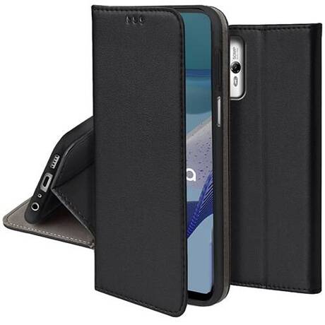 Etui do Motorola Moto G13 / G23 skórzane magnetyczne z klapką + SZKŁO HARTOWANE