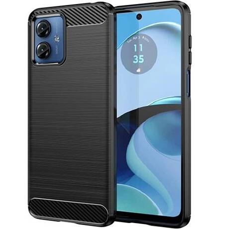 Etui do Motorola Moto G14 KARBON CASE pancerne + SZKŁO