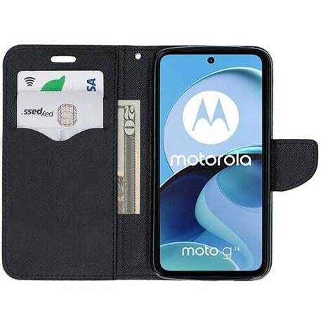 Etui do Motorola Moto G14 Portfel Case + SZKŁO HARTOWANE