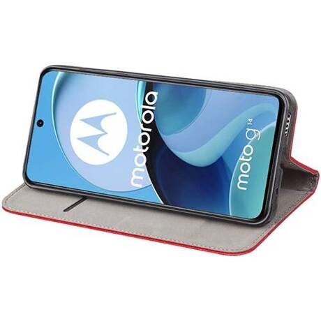 Etui do Motorola Moto G14 SMART MAGNET CASE + SZKŁO HARTOWANE