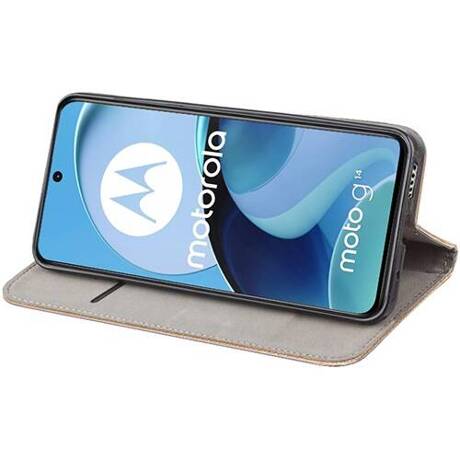 Etui do Motorola Moto G14 SMART MAGNET CASE + SZKŁO HARTOWANE