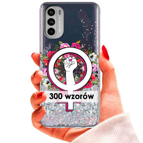 Etui do Motorola Moto G31 brokatowe wzory CASE + SZKŁO