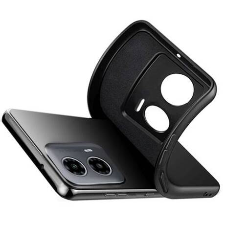 Etui do Motorola Moto G34 5G SILICONE CASE + SZKŁO