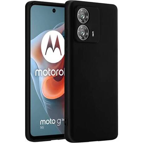 Etui do Motorola Moto G34 5G SILICONE CASE + SZKŁO