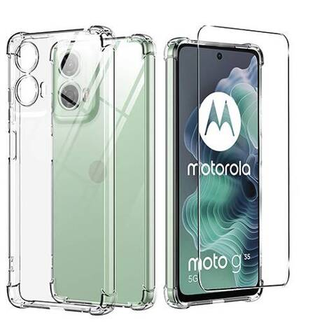 Etui do Motorola Moto G35 5G ANTI SHOCK CASE + SZKŁO HARTOWANE