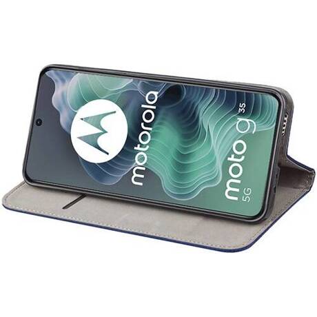 Etui do Motorola Moto G35 5G SMART MAGNET CASE + SZKŁO HARTOWANE