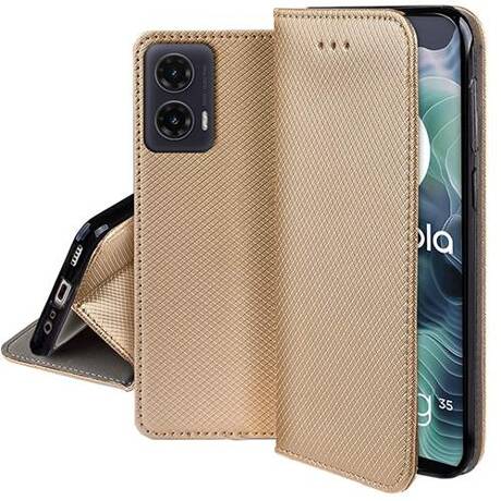 Etui do Motorola Moto G35 5G SMART MAGNET CASE + SZKŁO HARTOWANE