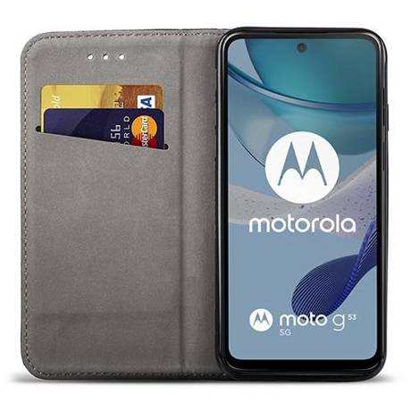Etui do Motorola Moto G53 5G SMART MAGNET CASE + SZKŁO HARTOWANE