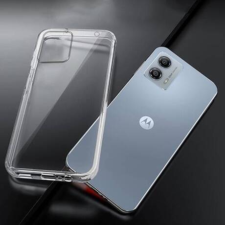 Etui do Motorola Moto G53 5G WZMACNIANE 360° CLEAR CASE + SZKŁO HARTOWANE