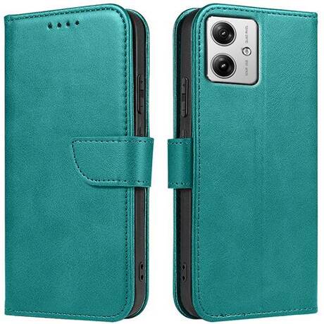 Etui do Motorola Moto G54 5G SKÓRZANE SKIN Portfel Case + SZKŁO HARTOWANE