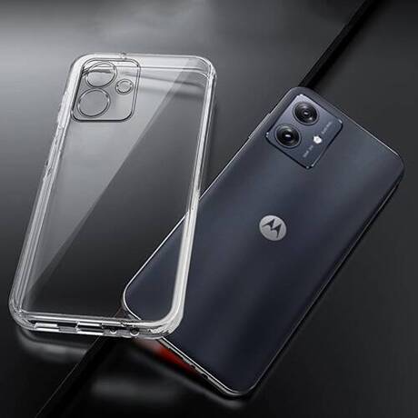 Etui do Motorola Moto G54 5G WZMACNIANE 360° CLEAR CASE + SZKŁO HARTOWANE