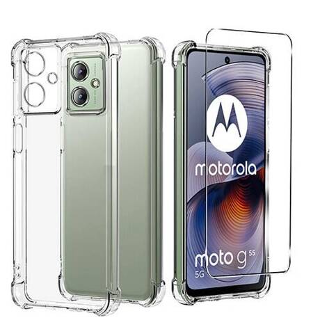 Etui do Motorola Moto G55 5G ANTI SHOCK CASE + SZKŁO HARTOWANE