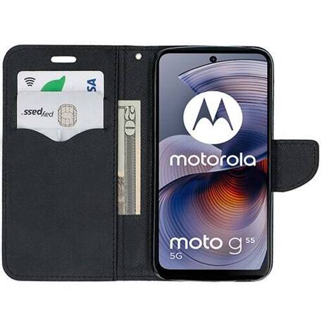 Etui do Motorola Moto G55 5G Power Portfel Case + SZKŁO HARTOWANE