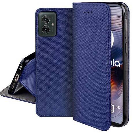 Etui do Motorola Moto G55 5G SMART MAGNET CASE + SZKŁO HARTOWANE