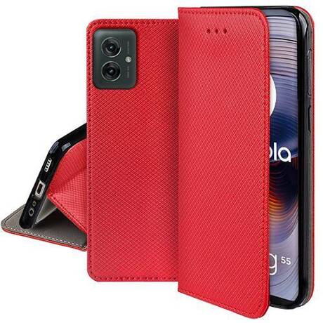 Etui do Motorola Moto G55 5G SMART MAGNET CASE + SZKŁO HARTOWANE