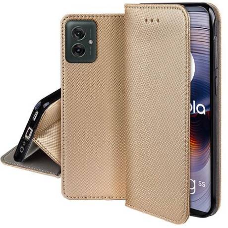 Etui do Motorola Moto G55 5G SMART MAGNET CASE + SZKŁO HARTOWANE