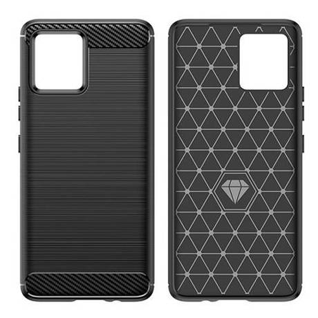 Etui do Motorola Moto G72 KARBON CASE pancerne + SZKŁO