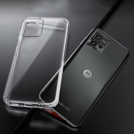 Etui do Motorola Moto G72 WZMACNIANE 360° CLEAR CASE + SZKŁO HARTOWANE