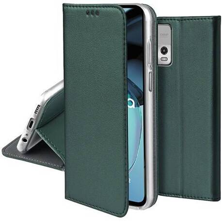 Etui do Motorola Moto G72 skórzane magnetyczne z klapką + SZKŁO HARTOWANE