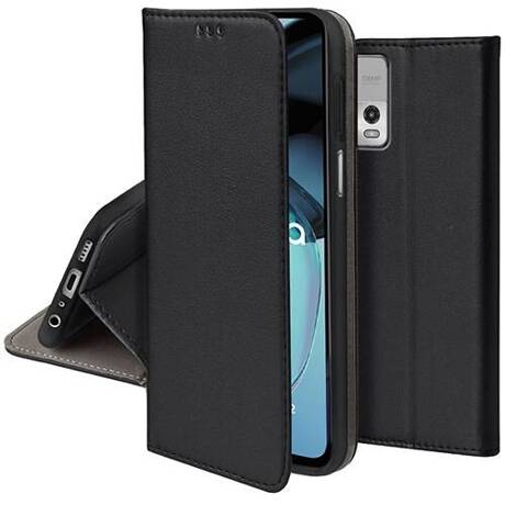 Etui do Motorola Moto G72 skórzane magnetyczne z klapką + SZKŁO HARTOWANE